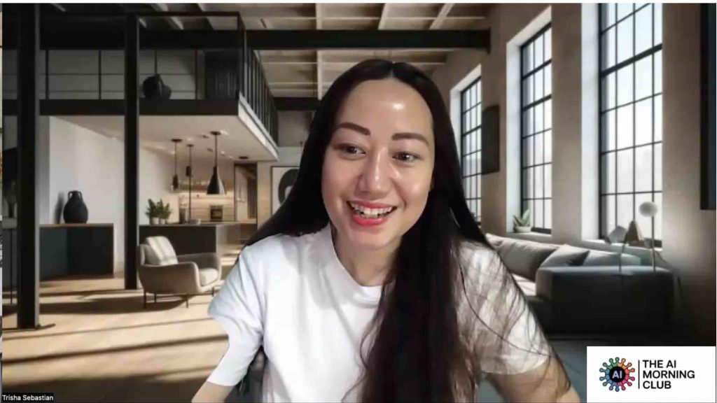 AI Morning Club Host Trisha Sebastian