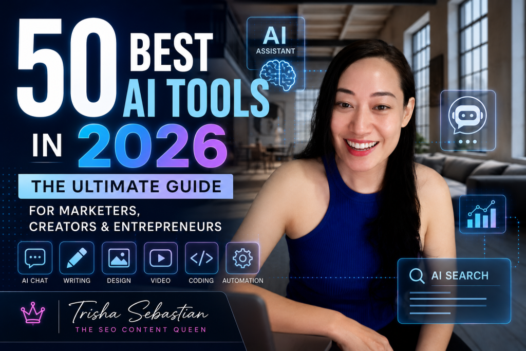 best AI Tools 2026 by Trisha Sebastian The SEO Content Queen