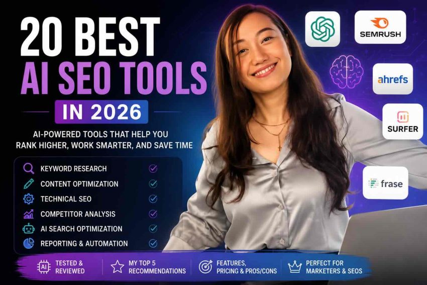20 Best Ai SEO Tools in 2026 by Trisha Sebastian The SEO Content Queen